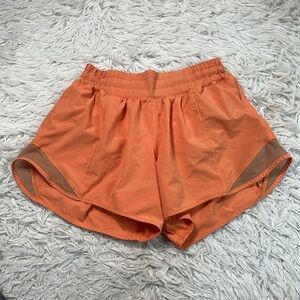 Lululemon Hotty Hot Low Rise Short 4" Golden Apricot